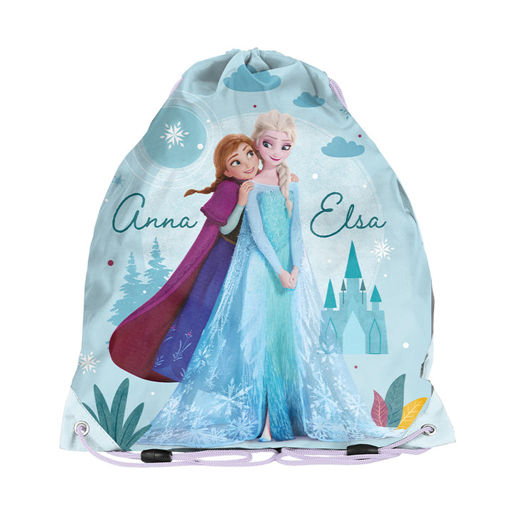 Frozen Paso-schoolset, rugzak met twee vakken, verstelbare schouderbanden en verstevigde rug, etui met benodigdheden en houders voor schrijfgerei, schoenenzak die op de rug kan worden gedragen, DF26AA