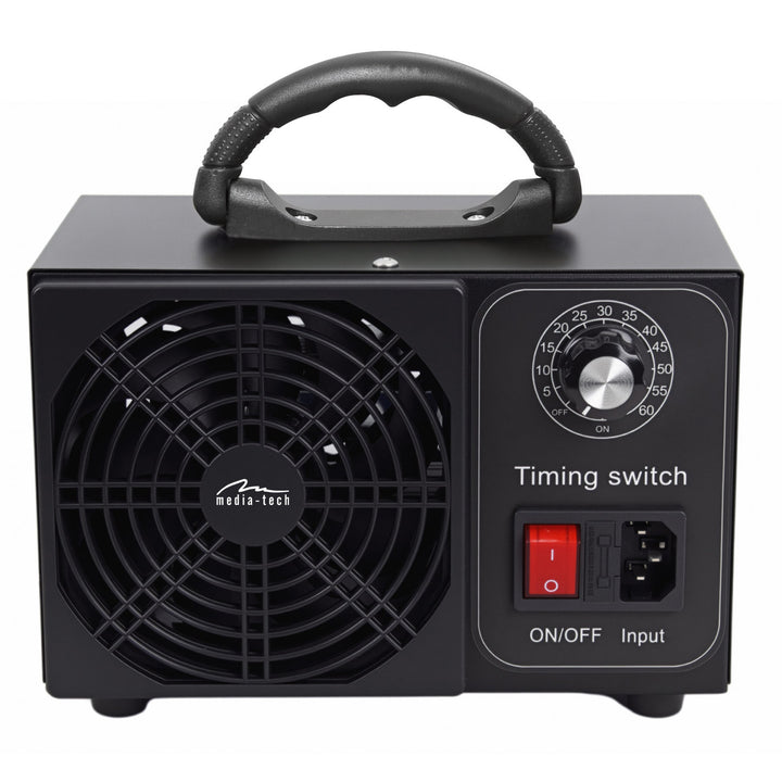 Professionele ozongenerator voor desinfectie en luchtzuivering, Mediatech, Ozonproductie: 60.000 mg/u, TIMER, Vermogen: 140 W, metalen behuizing