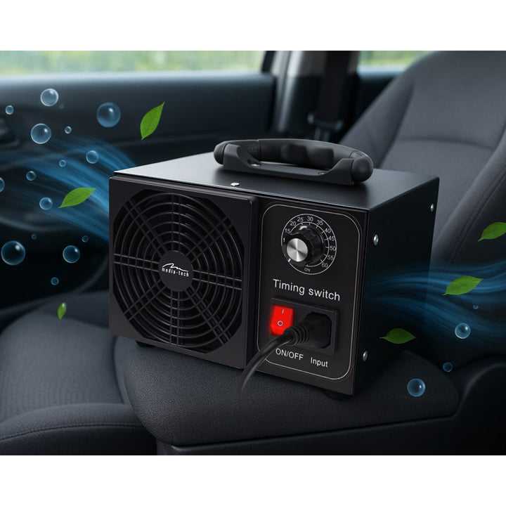 Professionele ozongenerator voor desinfectie en luchtzuivering, Mediatech, Ozonproductie: 60.000 mg/u, TIMER, Vermogen: 140 W, metalen behuizing