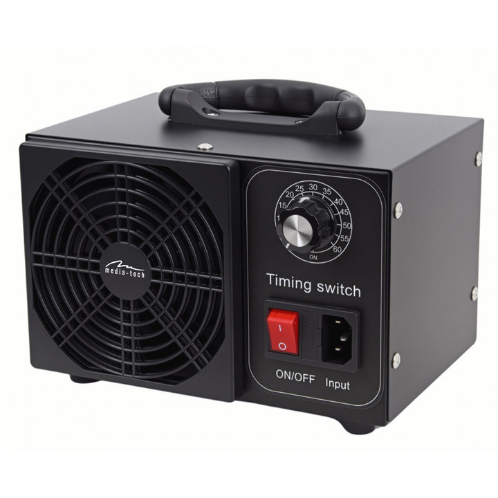 Professionele ozongenerator voor desinfectie en luchtzuivering, Mediatech, Ozonproductie: 60.000 mg/u, TIMER, Vermogen: 140 W, metalen behuizing