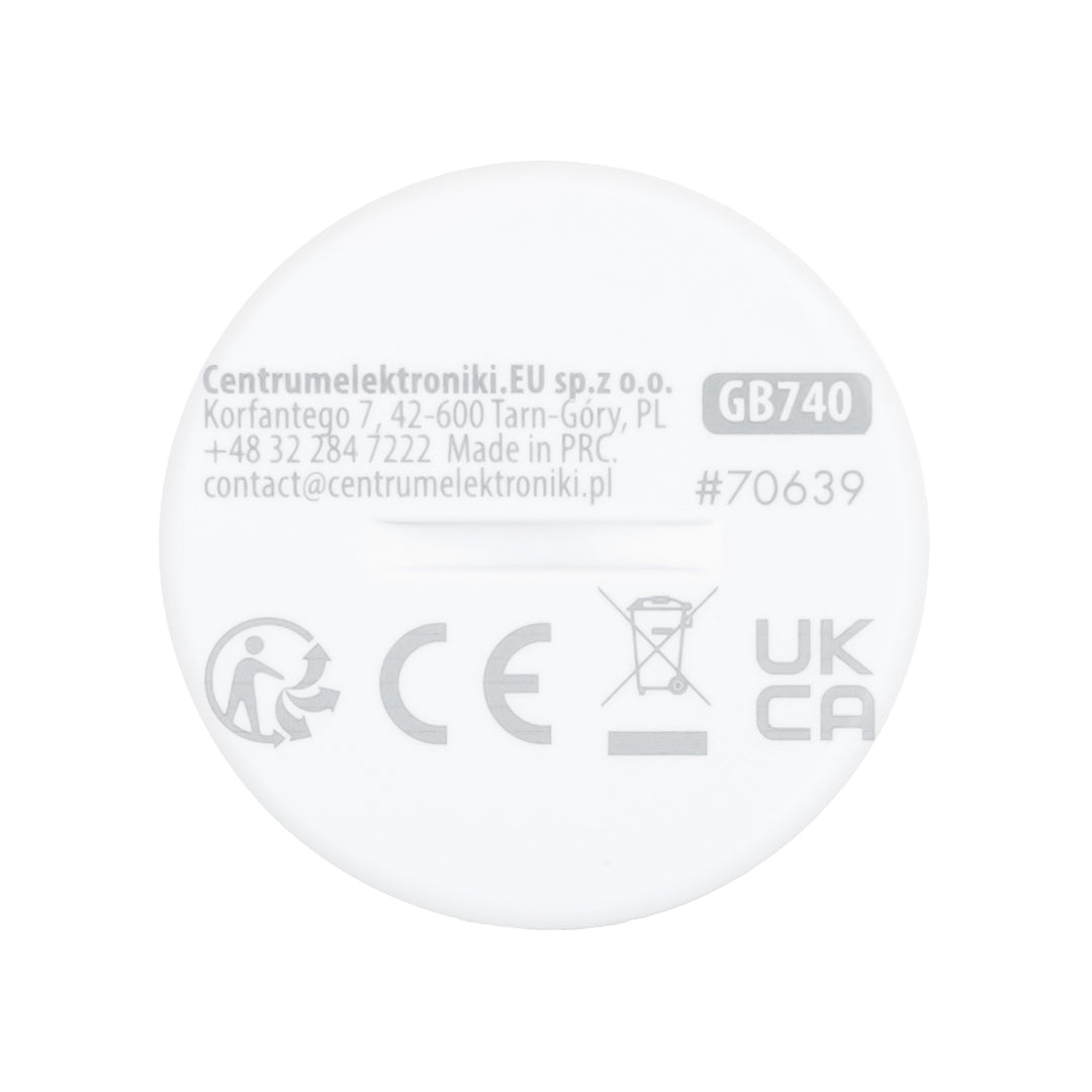 Draadloze Zigbee-bewegingssensor van Tuya GreenBlue, Android/iOS, CR2450 DC 3,0 V, detectiehoek 120° / tot 8 m, GB740, 2 stuks