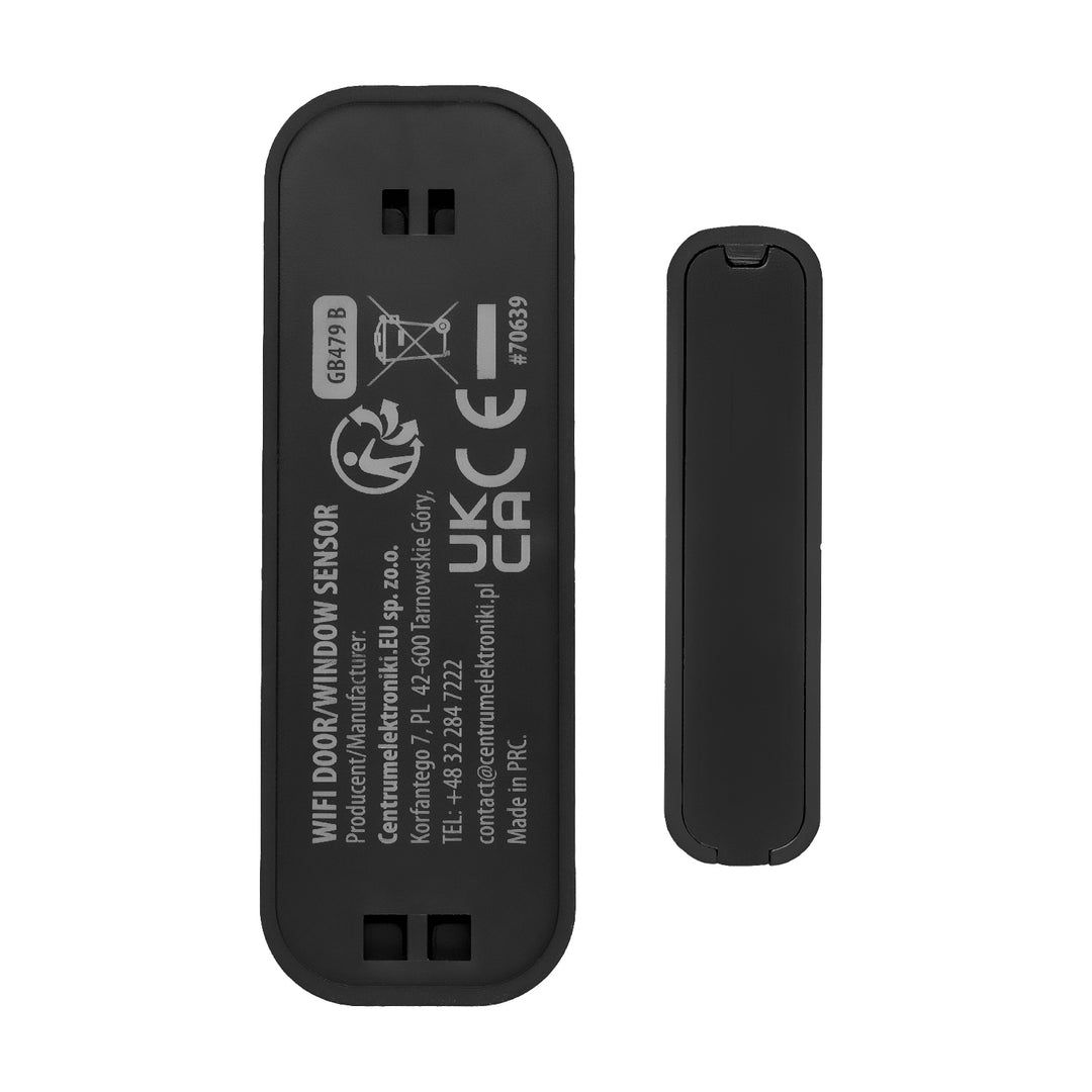 Draadloze reedschakelaar / WiFi-openingssensor van GreenBlue, Android/iOS, voor deuren / ramen, 3,0 V DC, LR03x2, GB479 B, 2 sets
