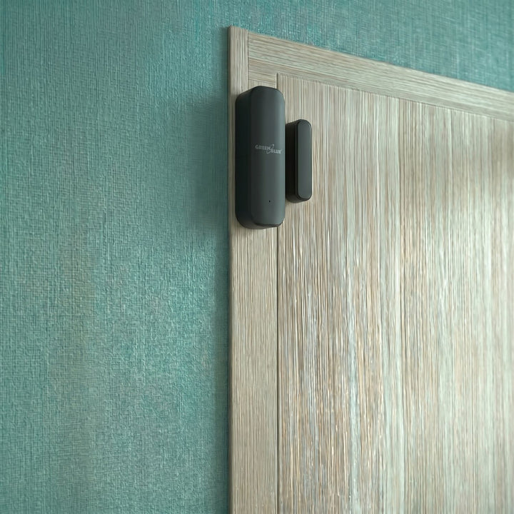 Draadloze reedschakelaar / WiFi-openingssensor van GreenBlue, Android/iOS, voor deuren / ramen, 3,0 V DC, LR03x2, GB479 B, 2 sets