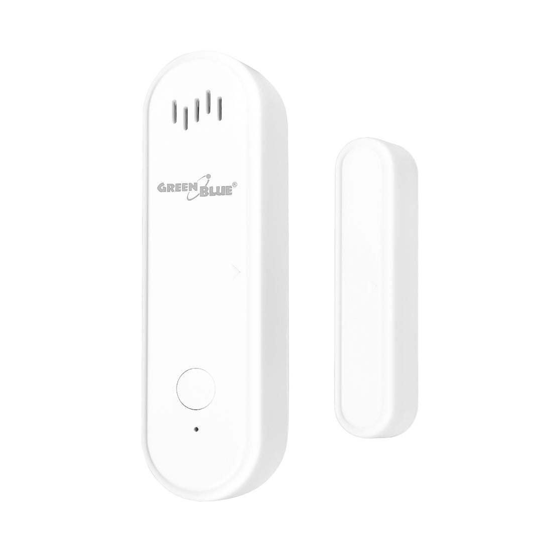 Draadloze reedschakelaar / WiFi-openingssensor van GreenBlue, Android/iOS, voor deuren / ramen, 3,0 V DC, LR03x2, met alarm, GB478, 2 sets