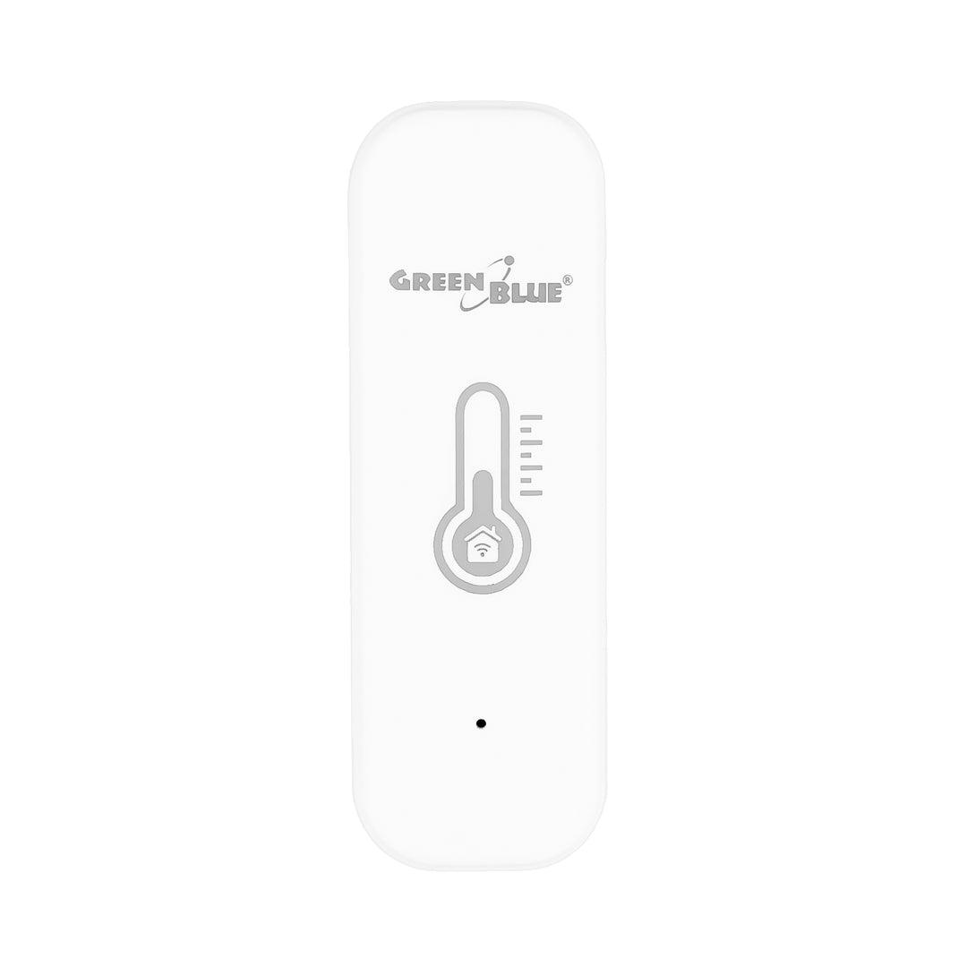 GreenBlue WiFi-temperatuur- en vochtigheidssensor, Android/iOS/Alexa/Google Home, 3,0 V DC, LR03x2, GB737, 2 stuks