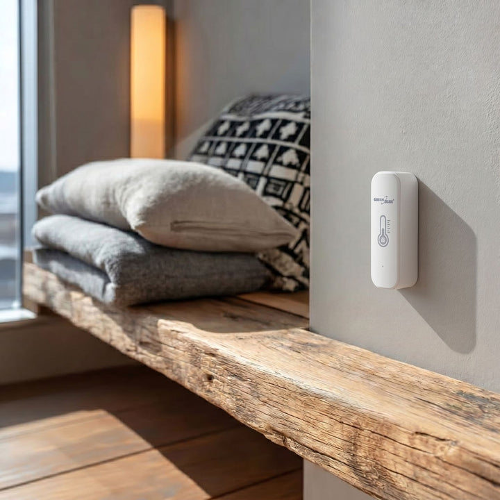 GreenBlue WiFi-temperatuur- en vochtigheidssensor, Android/iOS/Alexa/Google Home, 3,0 V DC, LR03x2, GB737, 2 stuks