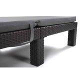Kussen voor ligstoel Daytona, kleur grijs, stof S-550 Melange, afmetingen 192 x 64 cm, bevestiging met elastische band, waterdicht, Melange S-23, 3 stuks