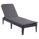 Verstelbare tuinligstoel Jaipur Sun Lounger, grafietkleurig + kussen voor de Jaipur-ligstoel, donkergrijs, stof S-500, afmetingen 190 x 60 cm
