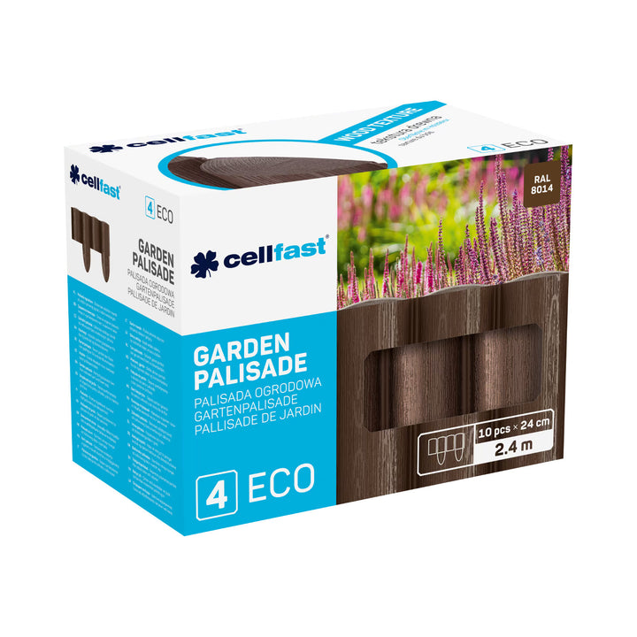 Cellfast tuinpalisade, houtlook, vorstbestendig, lengte 14,4 m, kleur bruin, 34-031