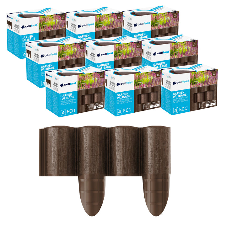Cellfast tuinpalisade, houtlook, vorstbestendig, lengte 21,6 m, kleur bruin, 34-031