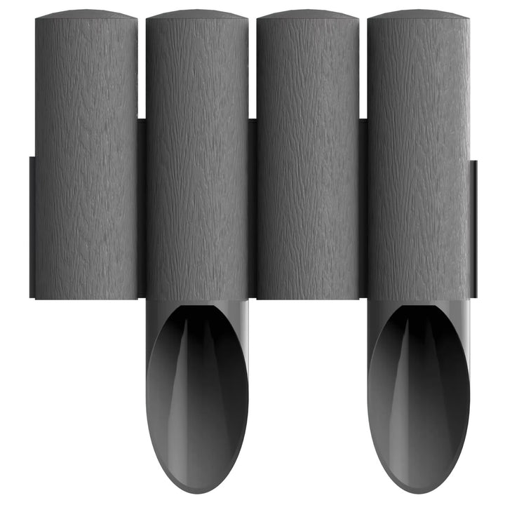 Cellfast tuinpalisade, houtlook, vorstbestendig, lengte 13,8 m, kleur grafiet, 34-044