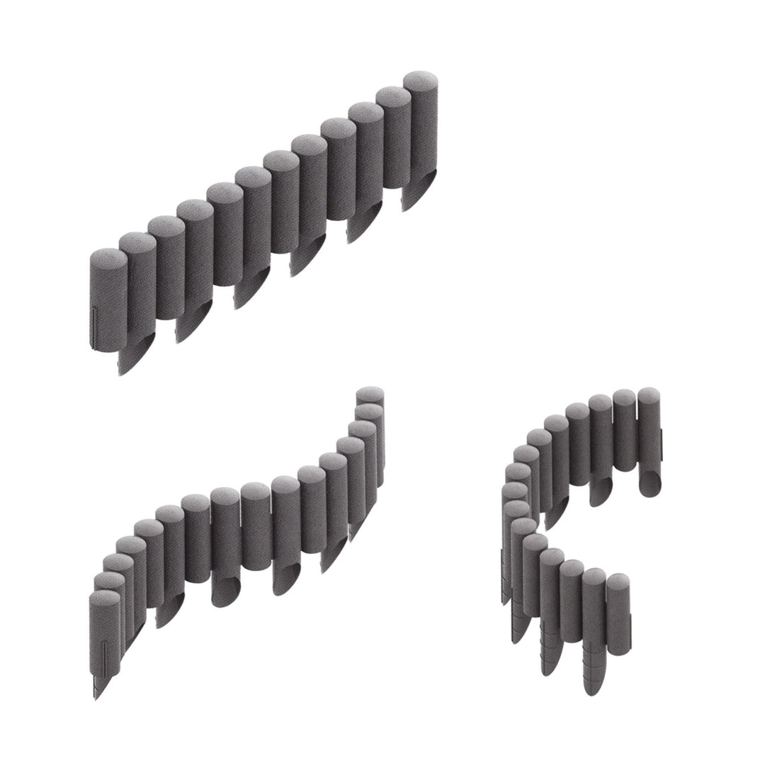 Cellfast tuinpalisade, houtlook, vorstbestendig, lengte 13,8 m, kleur grafiet, 34-044