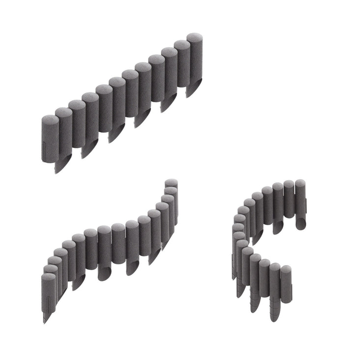 Cellfast tuinpalisade, houtlook, vorstbestendig, lengte 20,7 m, kleur grafiet, 34-044