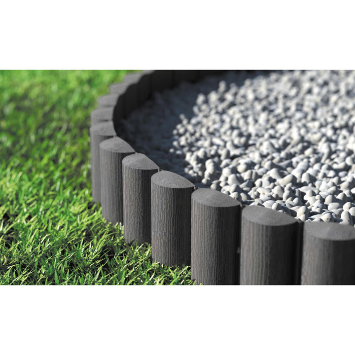 Cellfast tuinpalisade, houtlook, vorstbestendig, lengte 14,4 m, kleur grafiet, 34-054