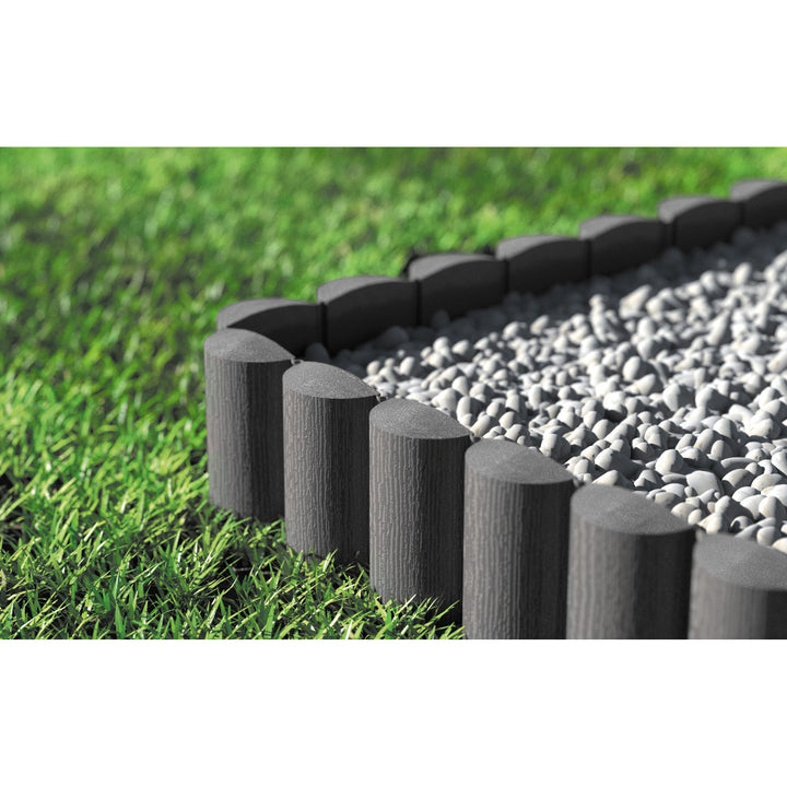 Cellfast tuinpalisade, houtlook, vorstbestendig, lengte 14,4 m, kleur grafiet, 34-054