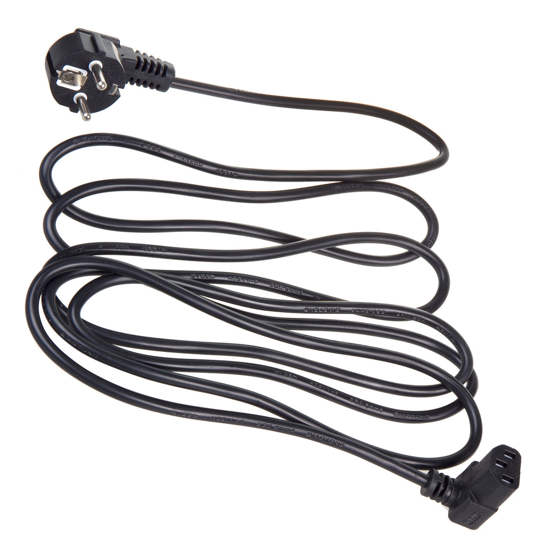 Maclean-voedingskabel, haaks, 3-pins, EU-stekker, 3 m, MCTV-854, 3 stuks