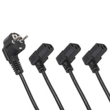 Maclean-voedingskabel, haaks, 3-pins, EU-stekker, 3 m, MCTV-854, 3 stuks