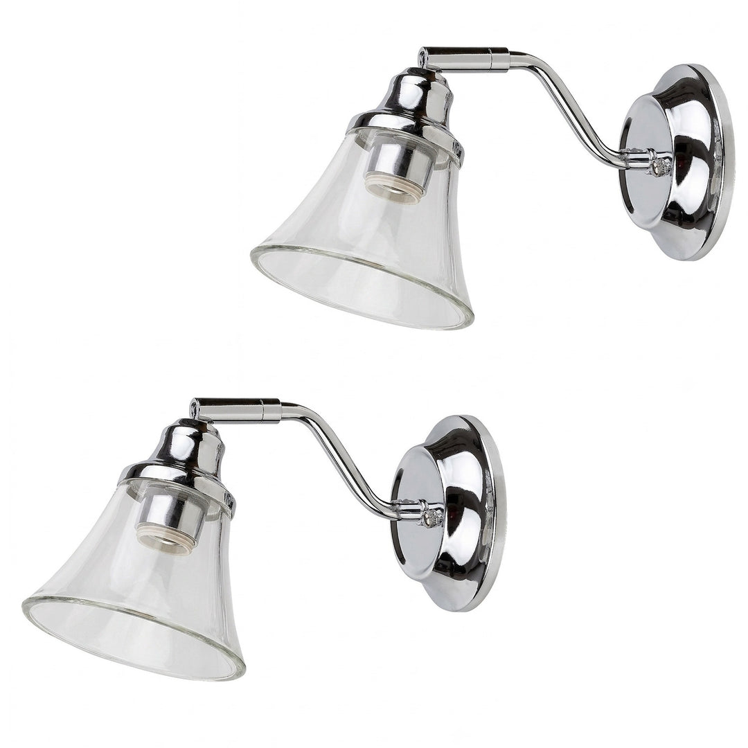 Badkamerwandlamp RABALUX ANTOINE 3207 E14 IP44, 2 stuks