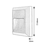 Rabalux-lamp, wandlamp, voor buiten, LED 4 W, antraciet, Trento, 4 stuks