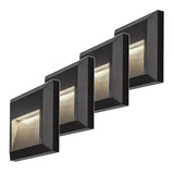 Rabalux-lamp, wandlamp, voor buiten, LED 4 W, antraciet, Trento, 4 stuks