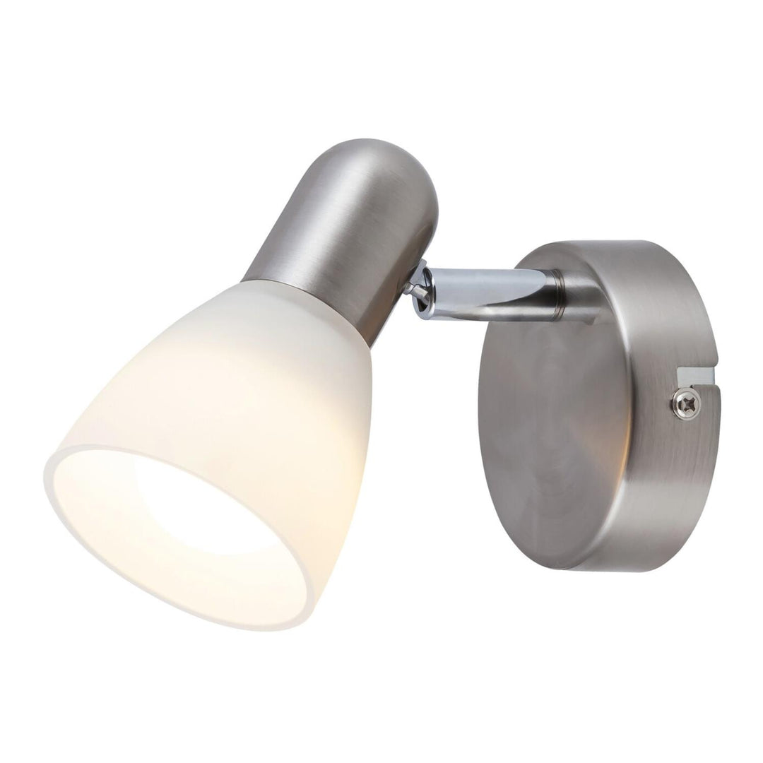 Soma spotlamp E14 max. 40 W, satijnchroom, opaal 6301, 2 stuks