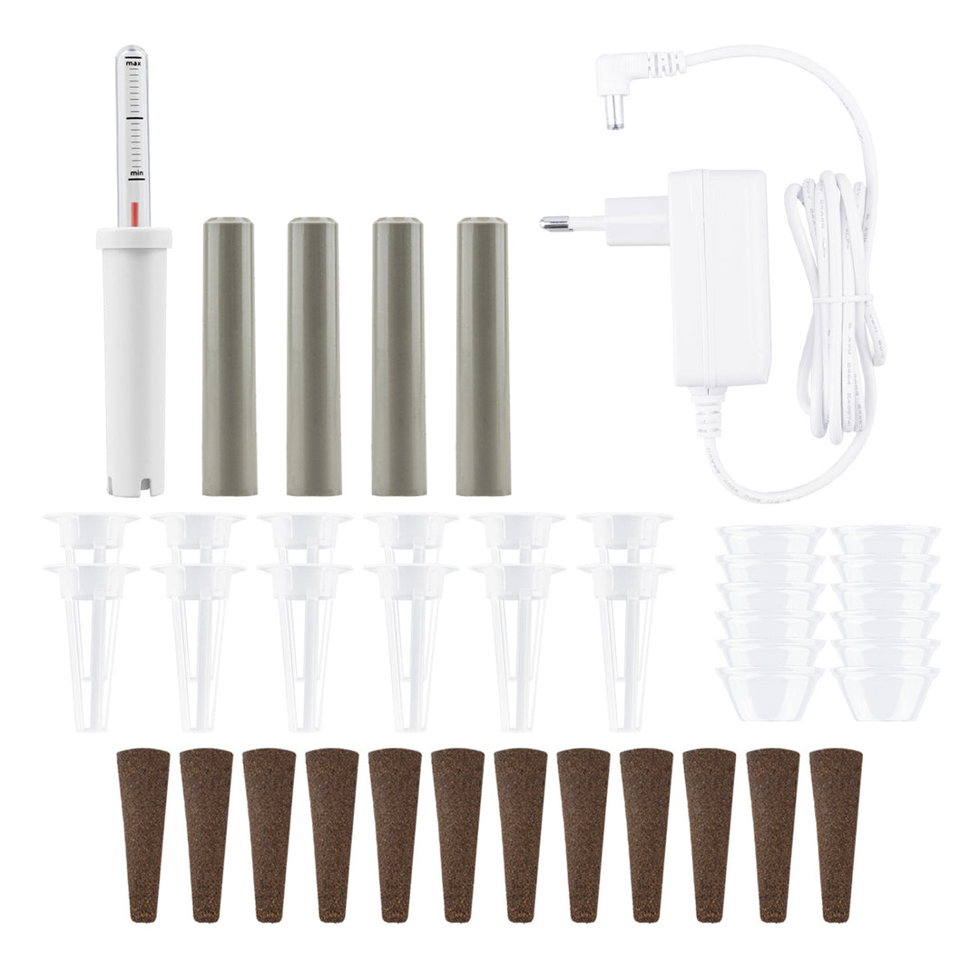 GreenBlue slim systeem voor binnenteelt, SMART-bloempot, inhoud 4 l, 220-240 V AC 50/60 Hz 0,4 A GB133 + accessoirepakket