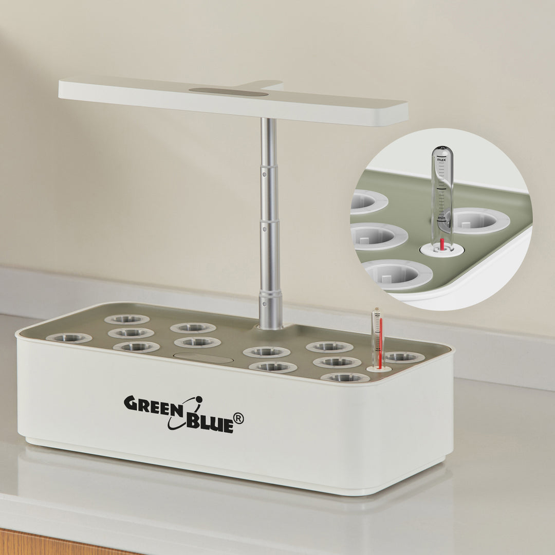 GreenBlue slim systeem voor binnenteelt, SMART-bloempot, inhoud 4 l, 220-240 V AC 50/60 Hz 0,4 A GB133 + accessoirepakket