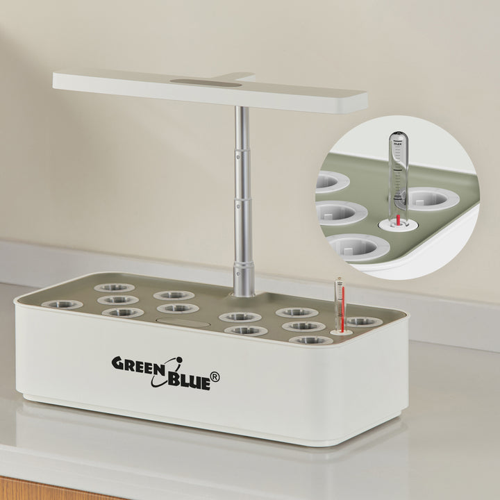 GreenBlue slim systeem voor binnenteelt, SMART-bloempot, inhoud 4 l, 220-240 V AC 50/60 Hz 0,4 A GB133 + accessoirepakket
