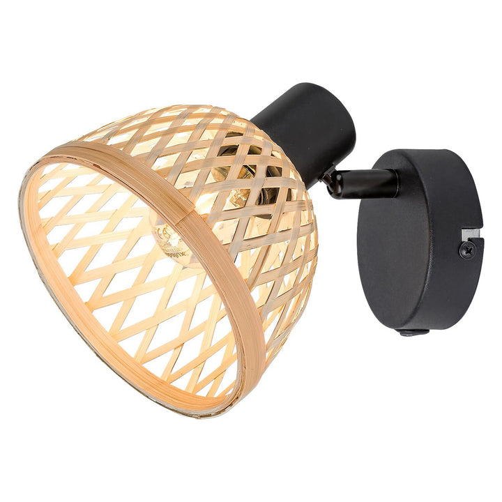 Rabalux Rattan wandlamp, E14-fitting, max. 15 W, 3133