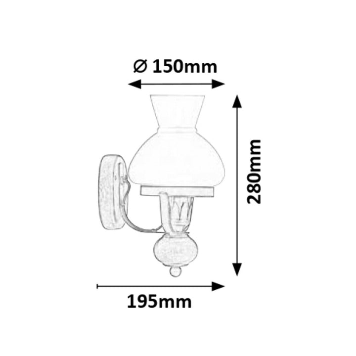 RABALUX PETRONEL 7077 wandlamp voor de woonkamer, eetkamer of slaapkamer, 2 stuks