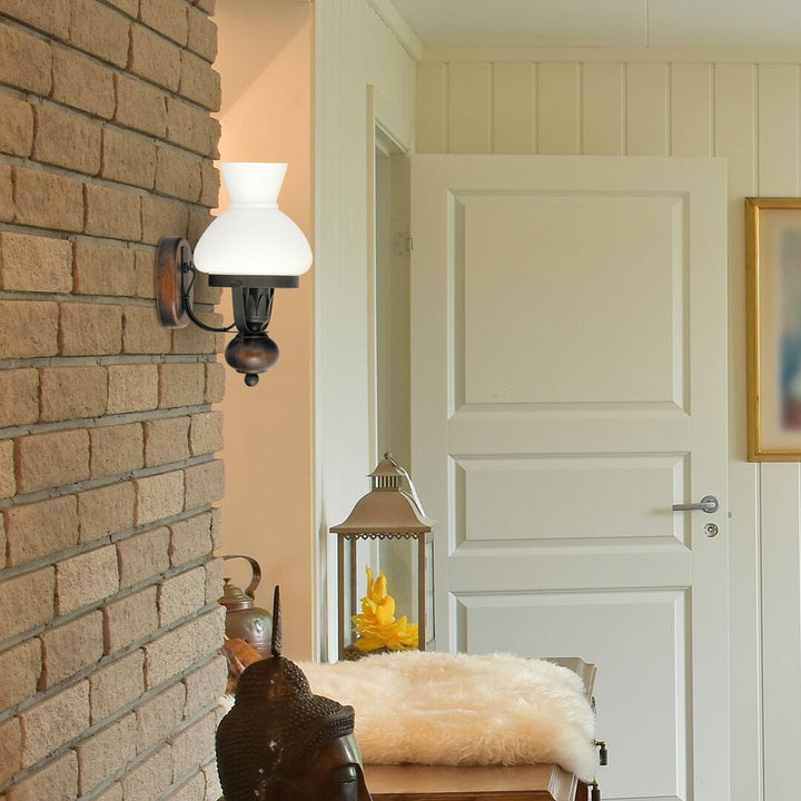 RABALUX PETRONEL 7077 wandlamp voor de woonkamer, eetkamer of slaapkamer, 2 stuks