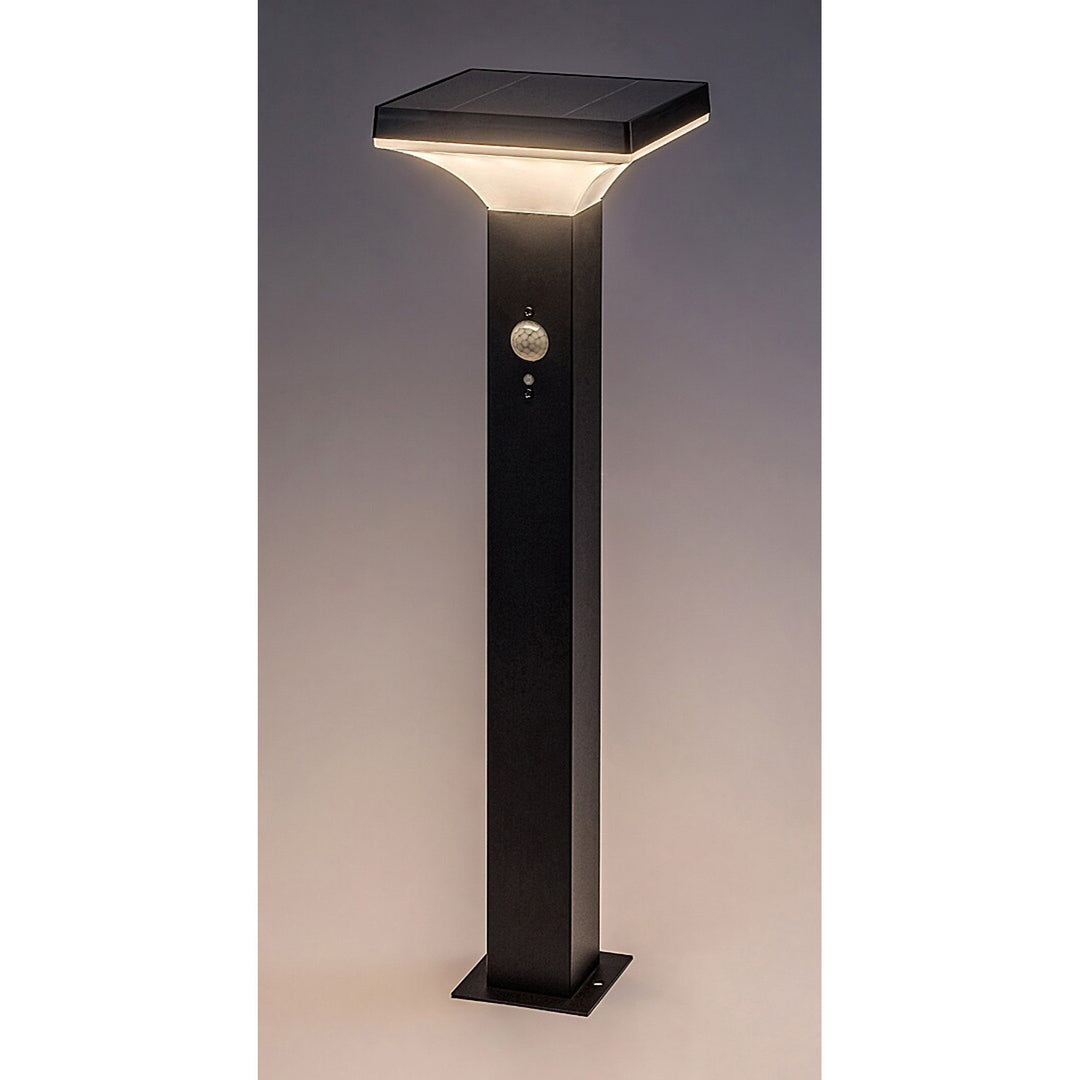 Rabalux-lamp, voor buiten, op zonne-energie, staande lamp, LED 4 W, IP44, zwart, Geleen, 2 stuks
