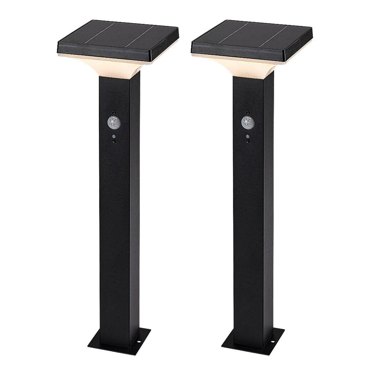 Rabalux-lamp, voor buiten, op zonne-energie, staande lamp, LED 4 W, IP44, zwart, Geleen, 2 stuks