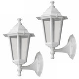 Rabalux wandlamp, voor buiten, IP43, E27, max. 60 W, wit, Velence, 2 stuks