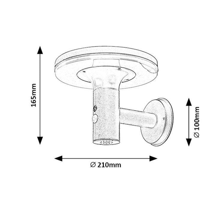 Rabalux-lamp, wandlamp, voor buiten, IP44, 10 W, Alaska, 2 stuks