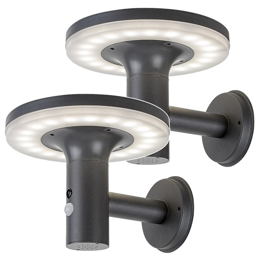 Rabalux-lamp, wandlamp, voor buiten, IP44, 10 W, Alaska, 2 stuks