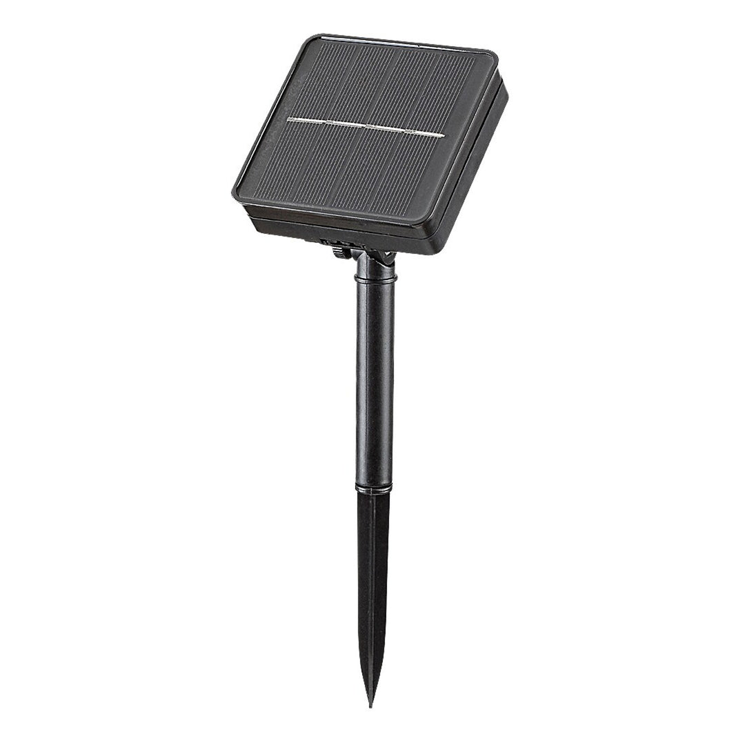 Rabalux-zonnelampen, 4 armaturen, voor buiten, IP44, zwart, Ximpu, 2 sets