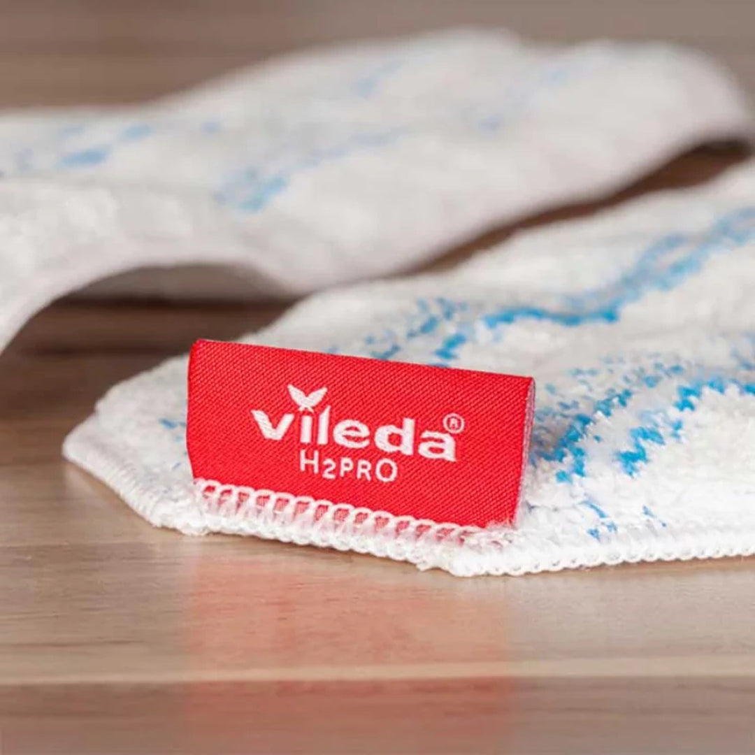 Vileda H2prO-mopdoek voor platte mop, van microvezel, machinewasbaar, 175786, 3 stuks