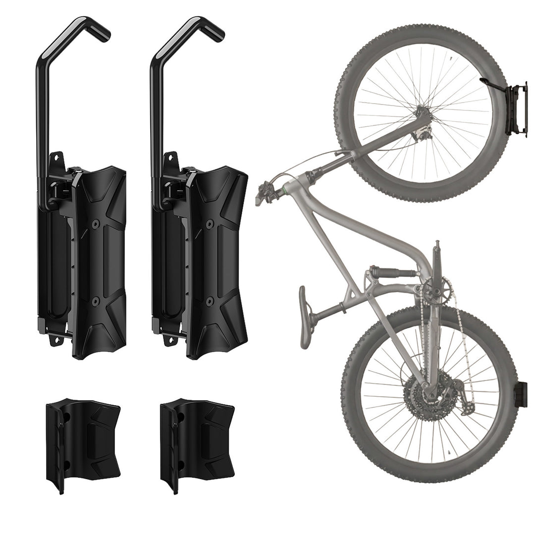 Maclean fietsrek / wandhouder, max. draagvermogen 35 kg, verstelbare hellingshoek, staal, MC-171, 2 stuks