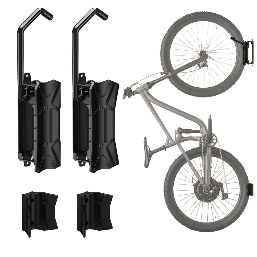 Maclean fietsrek / wandhouder, max. draagvermogen 35 kg, verstelbare hellingshoek, staal, MC-171, 2 stuks