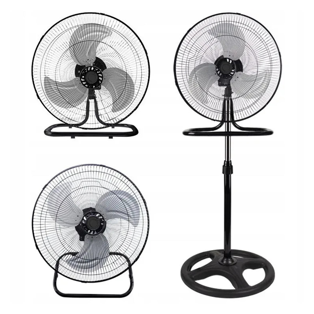 LTC-staande ventilator, 18", kleur: zwart, in hoogte verstelbaar, vermogen 50 W, LXWT04C