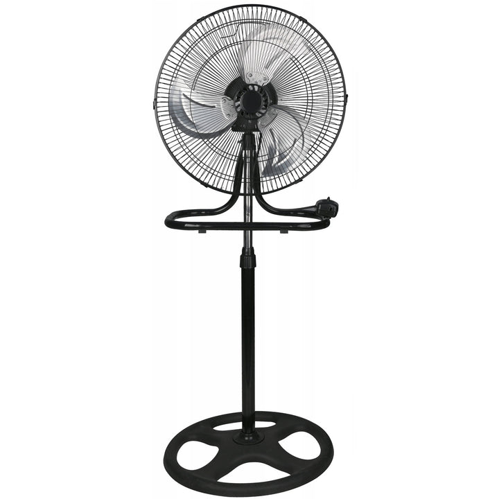 LTC-staande ventilator, 18", kleur: zwart, in hoogte verstelbaar, vermogen 50 W, LXWT04C
