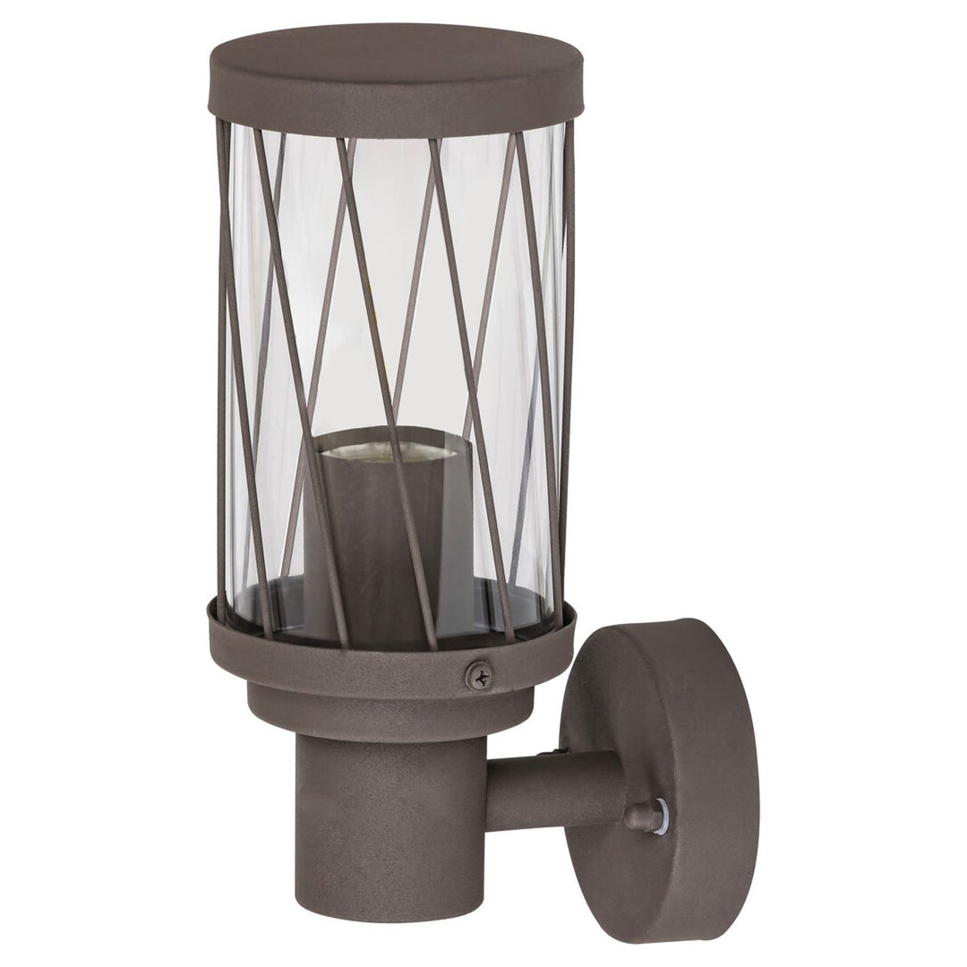 Rabalux Budapest buitenwandlamp, IP44, kleur bruin, E27-fitting, max. 40 W, 8888