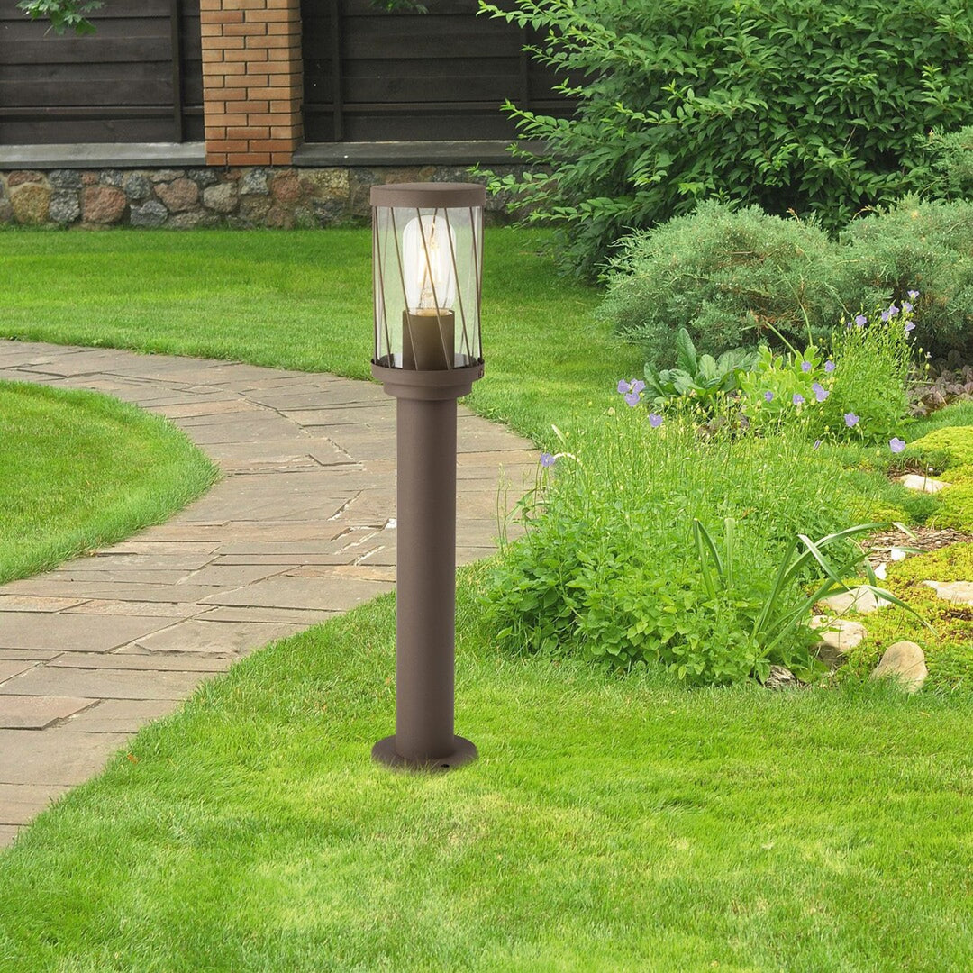 Rabalux Budapest staande tuinlamp, IP44, kleur bruin, E27-fitting, max. 40 W, 8889