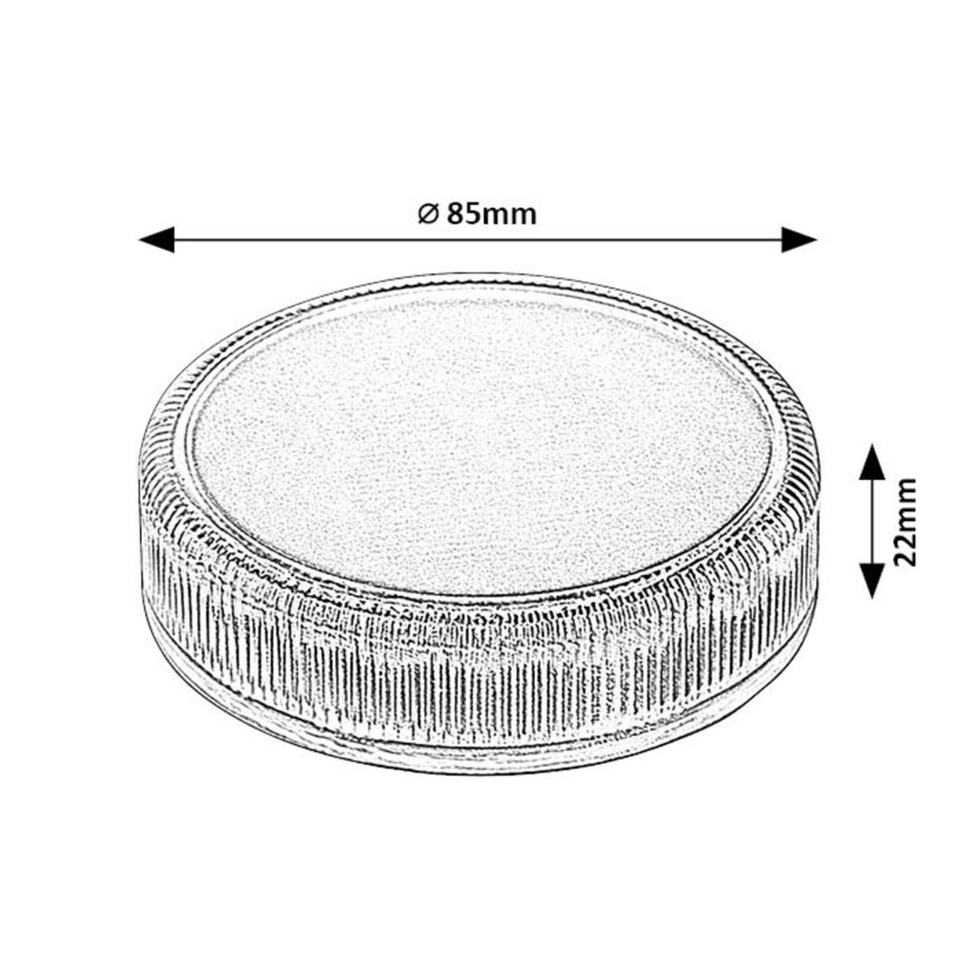 Trillo LED-zonnelamp 0,3 W, schemersensor, transparant, IP65, K 4000, 77175