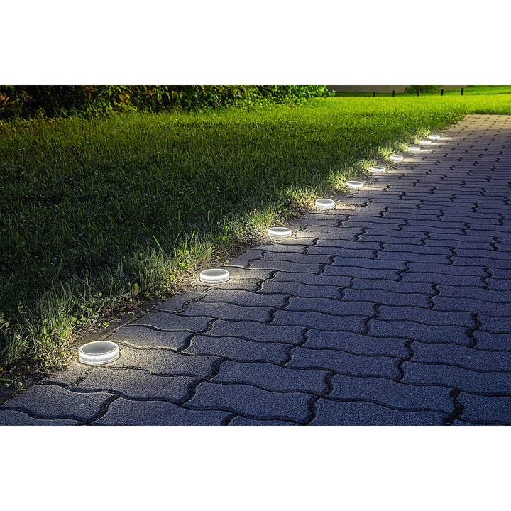Trillo LED-zonnelamp 0,3 W, schemersensor, transparant, IP65, K 4000, 77175
