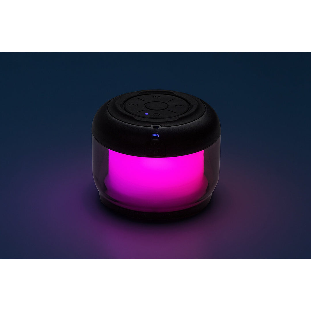 Rabalux Radelia bureaulamp, Bluetooth-luidspreker, RGB, zwart, IP20, accu, 76110