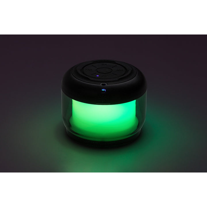 Rabalux Radelia bureaulamp, Bluetooth-luidspreker, RGB, zwart, IP20, accu, 76110
