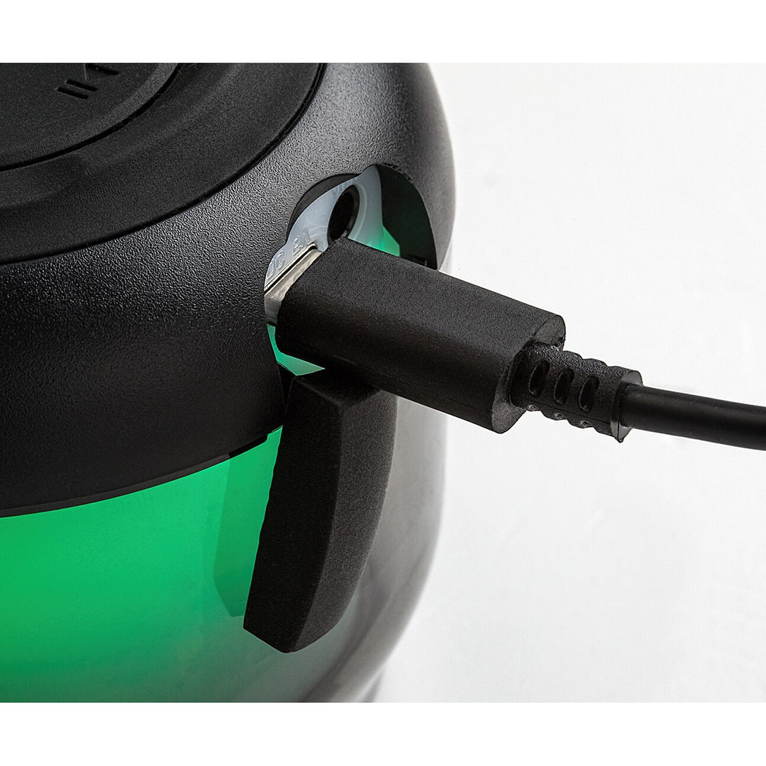 Rabalux Radelia bureaulamp, Bluetooth-luidspreker, RGB, zwart, IP20, accu, 76110