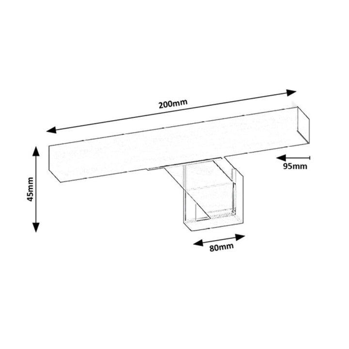 Rabalux Oliro LED-badkamerlamp 4 W, chroom, IP44, 4000 K, 75047